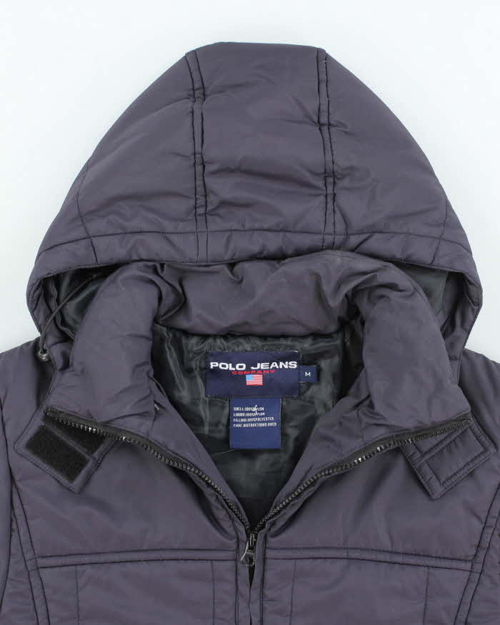 Vintage 2000's Women's Polo Sport Hooded Puffer Jacket - M