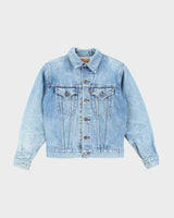 Vintage 80's Women's Levi's Orange Tab Light Wash Denim Jacket - S