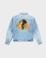 Vintage 80's Women's Levi's Orange Tab Light Wash Denim Jacket - S
