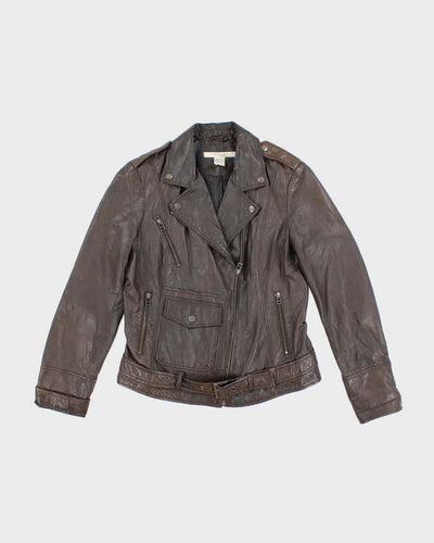 Vintage Rezrekshn Brown Leather Jacket - M
