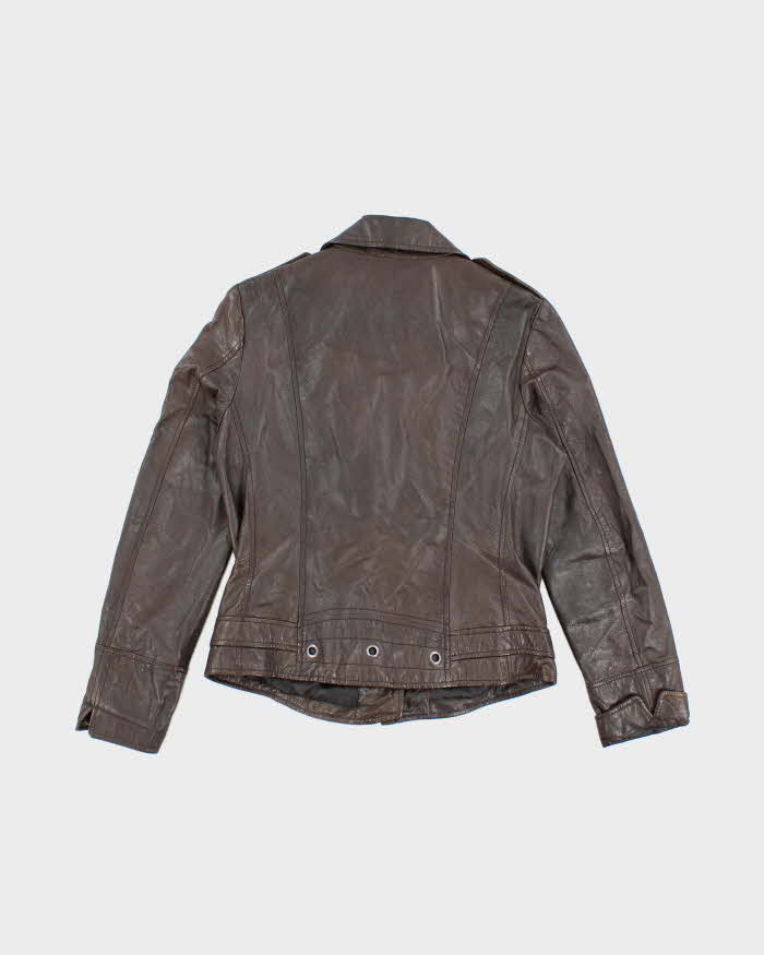 Vintage Rezrekshn Brown Leather Jacket - M
