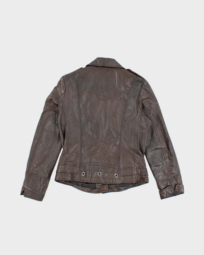 Vintage Rezrekshn Brown Leather Jacket - M
