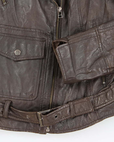 Vintage Rezrekshn Brown Leather Jacket - M