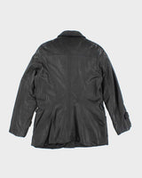 Vintage Danier Asymmetric Button-Up Leather Jacket - L