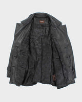 Vintage Danier Asymmetric Button-Up Leather Jacket - L