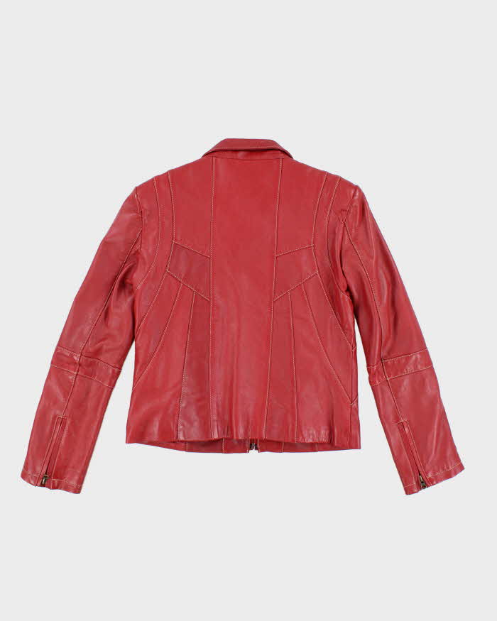 Vintage Boutique Of Leather Red Leather Jacket - M