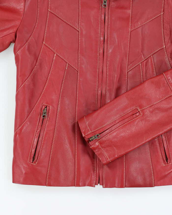Vintage Boutique Of Leather Red Leather Jacket - M