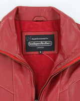 Vintage Boutique Of Leather Red Leather Jacket - M