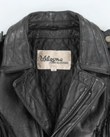 Vintage 80s Wilsons Fringe Leather Jacket - L