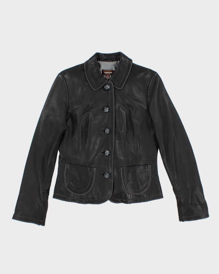 Vintage Danier Button-Up Lightweight Leather Jacket - M