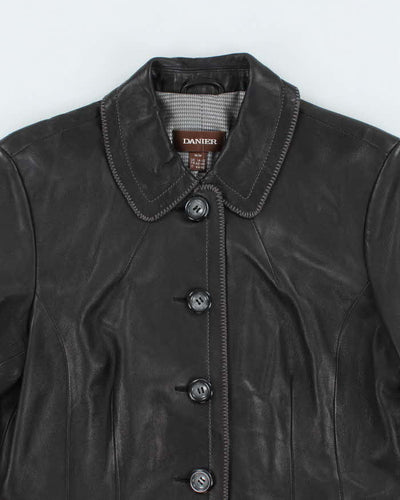 Vintage Danier Button-Up Lightweight Leather Jacket - M