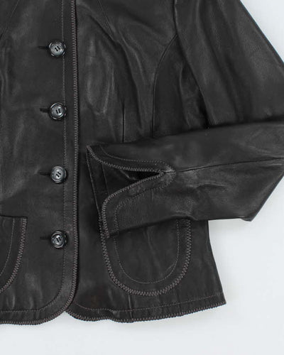 Vintage Danier Button-Up Lightweight Leather Jacket - M