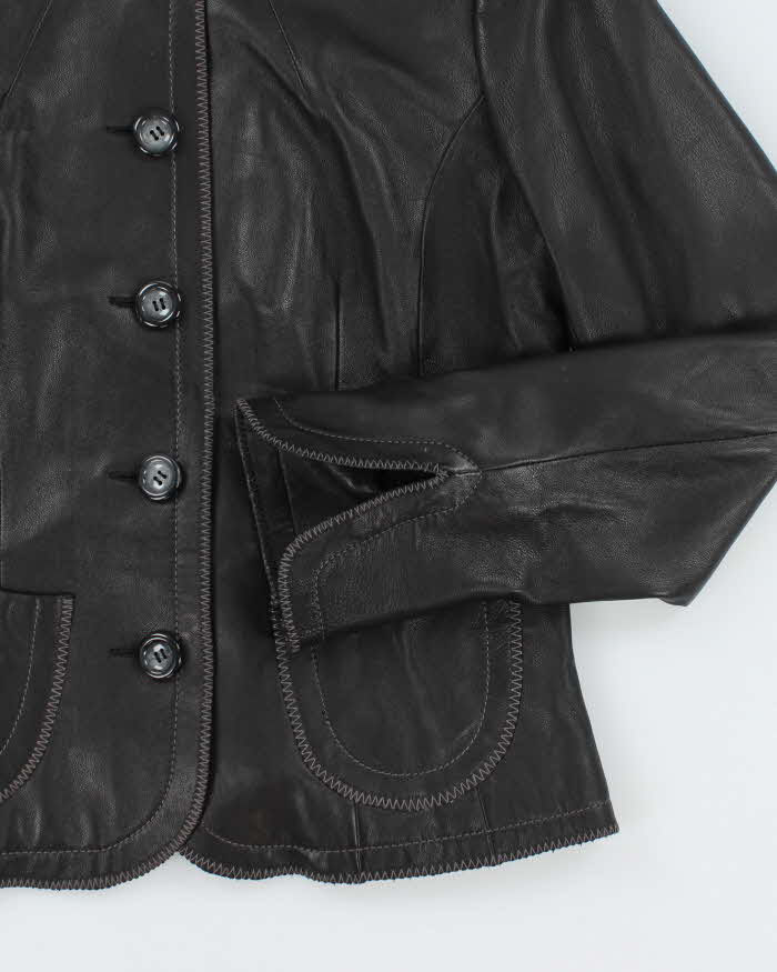 Vintage Danier Button-Up Lightweight Leather Jacket - M