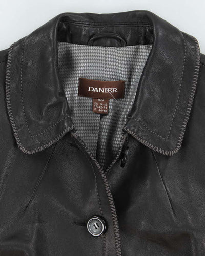 Vintage Danier Button-Up Lightweight Leather Jacket - M