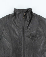 Vintage Y2k 00s Pierre Cardin Leather Jacket - S
