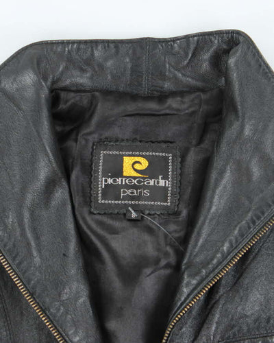 Vintage Y2k 00s Pierre Cardin Leather Jacket - S