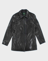 Vintage Danier Long Leather Jacket - L