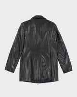 Vintage Danier Long Leather Jacket - L