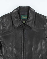Vintage Danier Long Leather Jacket - L