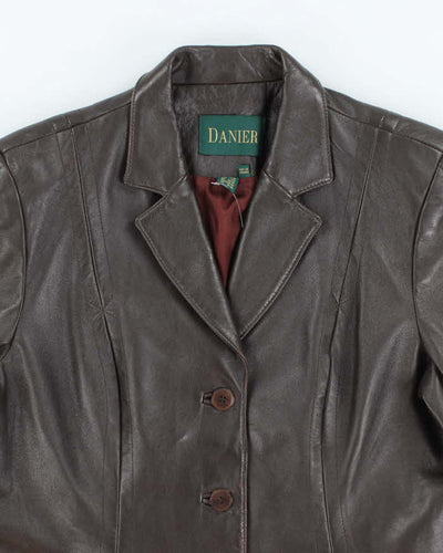 Vintage Danier Brown Leather Jacket - L