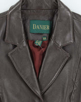 Vintage Danier Brown Leather Jacket - L