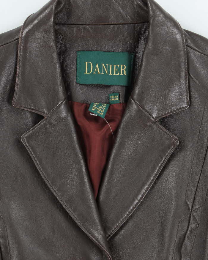 Vintage Danier Brown Leather Jacket - L