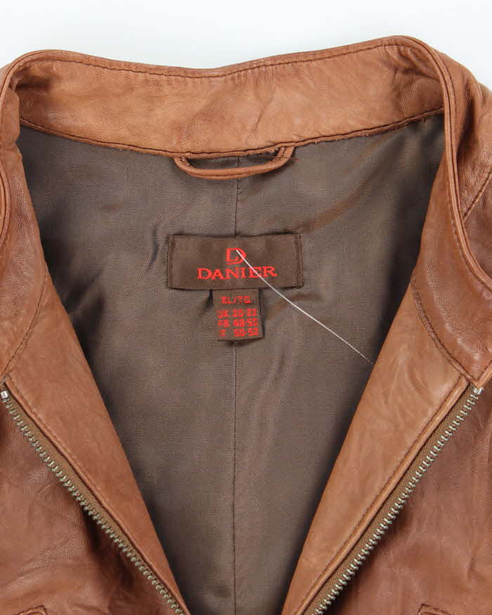 Vintage Y2k 00s Danier Lightweight Leather Jacket - XL