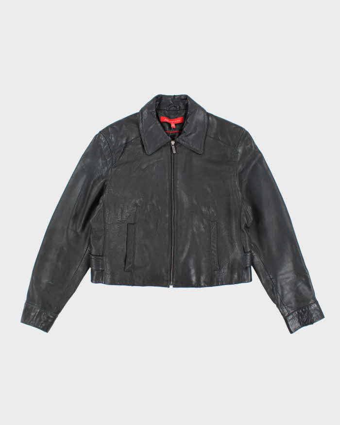 Vintage 90s Anne Klein Leather Jacket - L