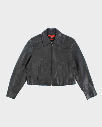 Vintage 90s Anne Klein Leather Jacket - L