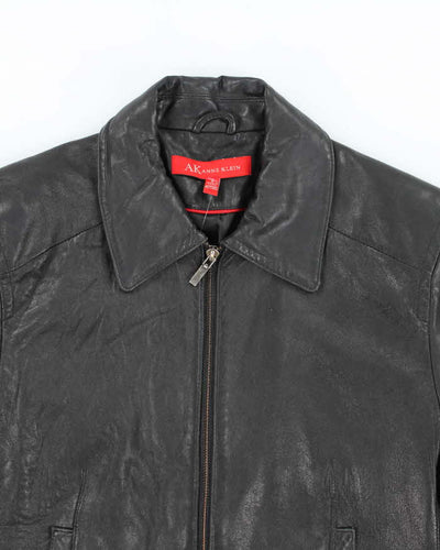 Vintage 90s Anne Klein Leather Jacket - L