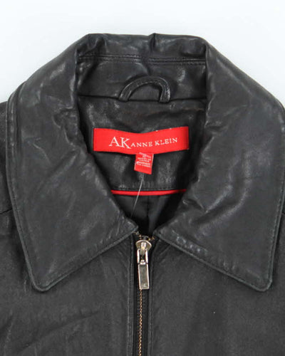 Vintage 90s Anne Klein Leather Jacket - L