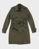 Vintage Club Monaco Khaki Trench Coat - XS