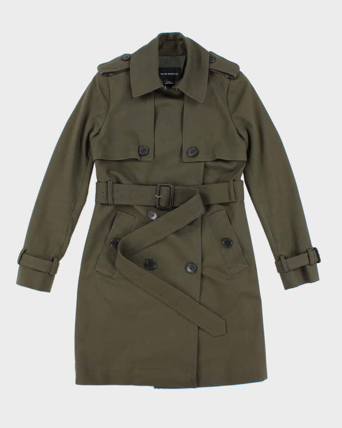 Vintage Club Monaco Khaki Trench Coat - XS