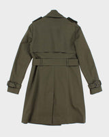 Vintage Club Monaco Khaki Trench Coat - XS