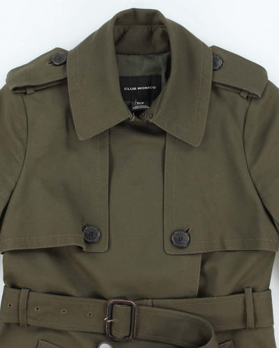 Vintage Club Monaco Khaki Trench Coat - XS