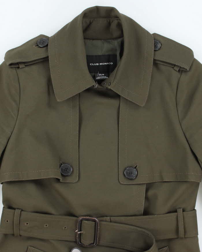 Vintage Club Monaco Khaki Trench Coat - XS