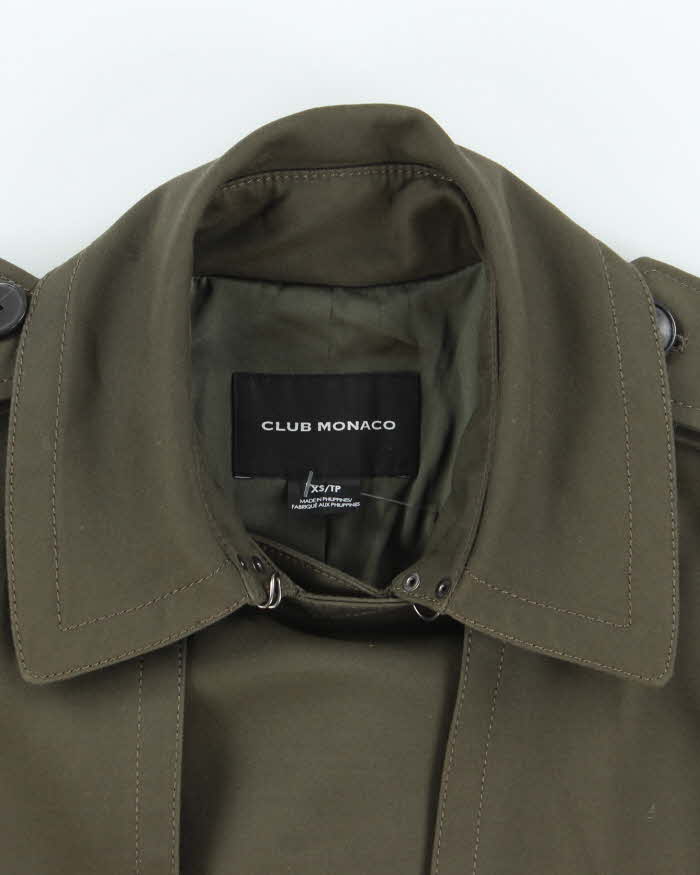 Vintage Club Monaco Khaki Trench Coat - XS