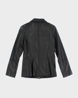 Vintage Danier Black Zip-Up Leather Jacket - S