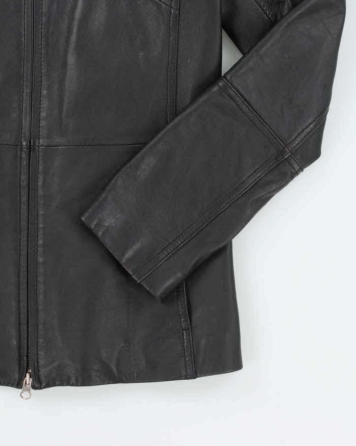 Vintage Danier Black Zip-Up Leather Jacket - S