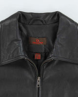 Vintage Danier Black Zip-Up Leather Jacket - S