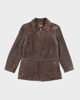 Vintage Danier Dark Brown Suede Jacket - S