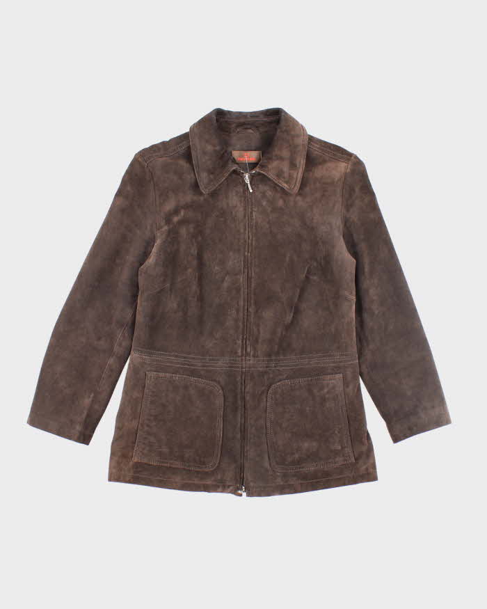 Vintage Danier Dark Brown Suede Jacket - S