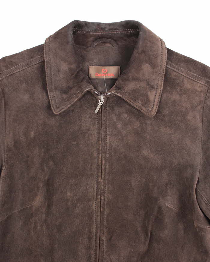 Vintage Danier Dark Brown Suede Jacket - S