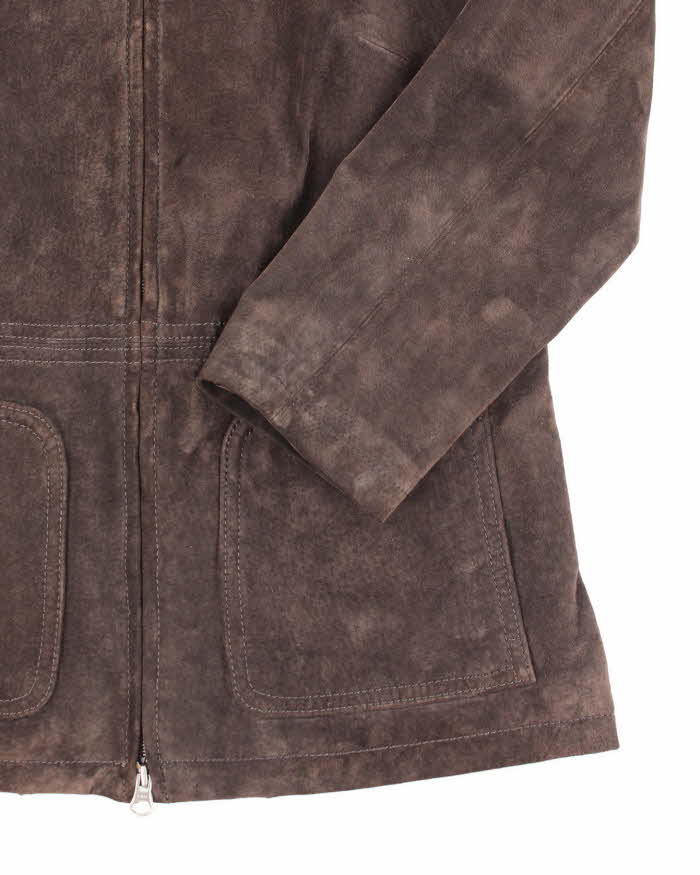 Vintage Danier Dark Brown Suede Jacket - S
