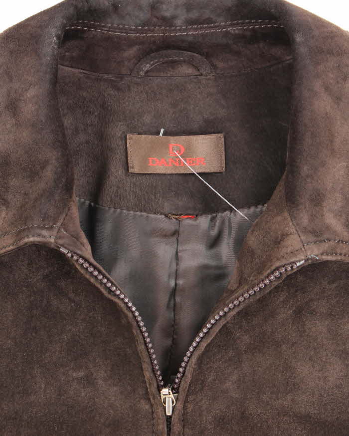 Vintage Danier Dark Brown Suede Jacket - S