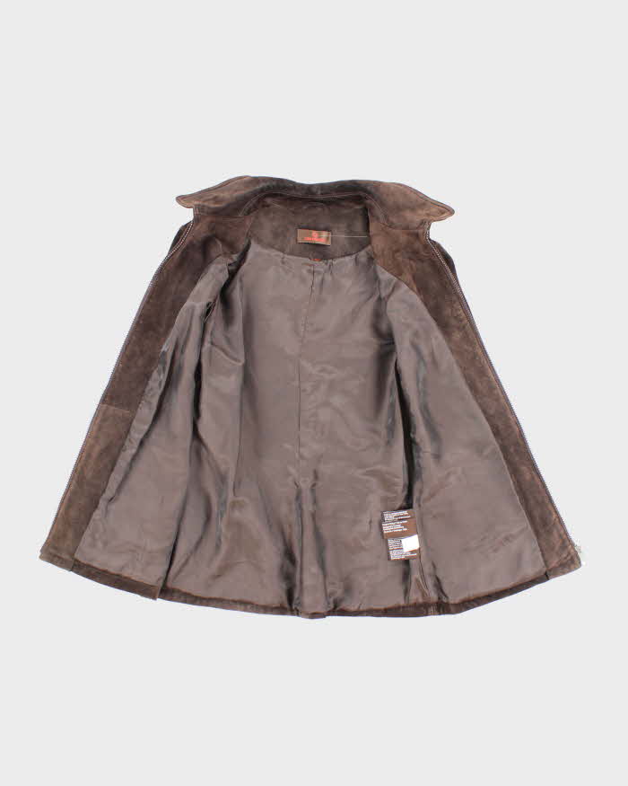 Vintage Danier Dark Brown Suede Jacket - S