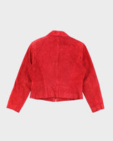 Vintage Cold Water Creek Red Suede Jacket - M