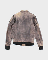Vintage Women's Y2K Diesel Multi Zipped Leather Biker Jacket - M