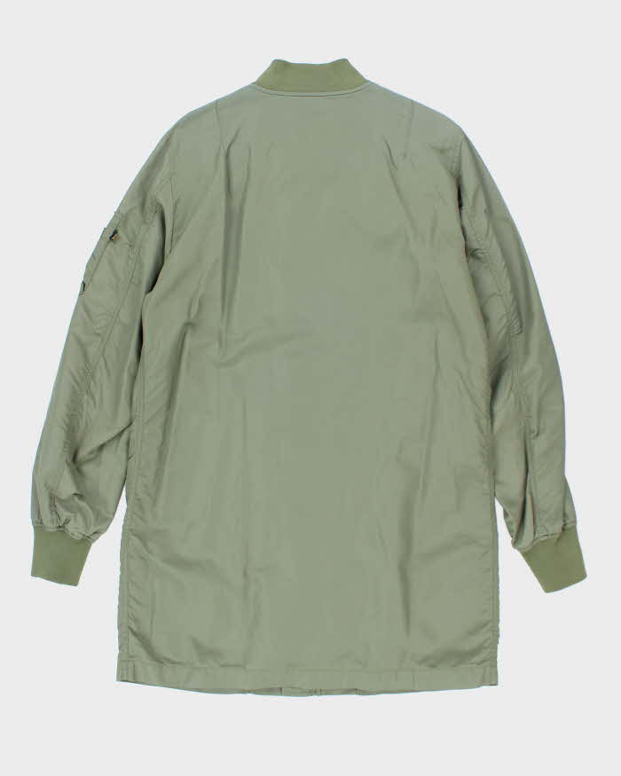 Vintage Women's Alpha Industries Long Lightweight Flight Jacket - M