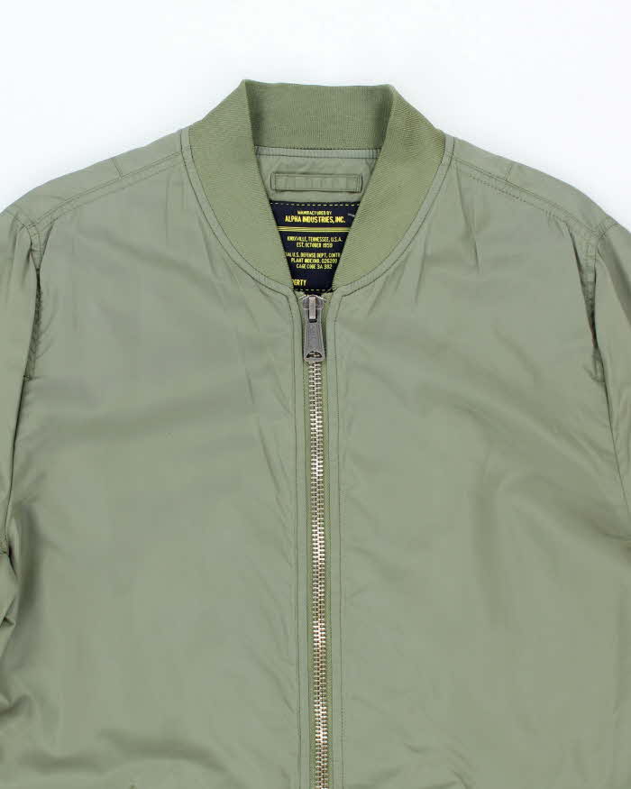 Vintage Women's Alpha Industries Long Lightweight Flight Jacket - M